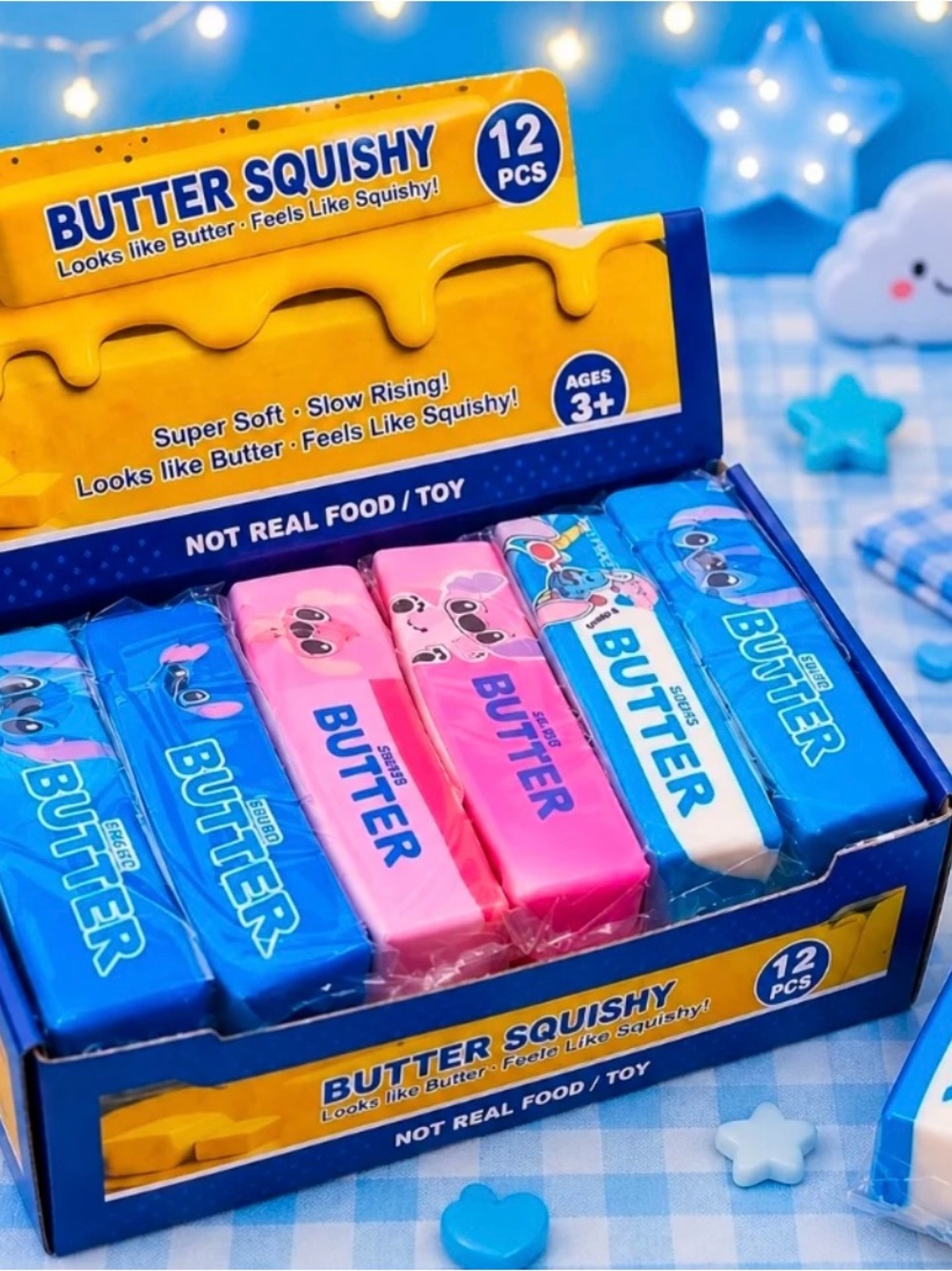 Kids Toy - Blue & Pink Soft Squeeze the price is for each one .